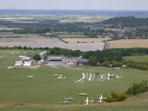 A landscape and gliders
